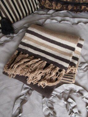 designer rabbit hair blend scarf